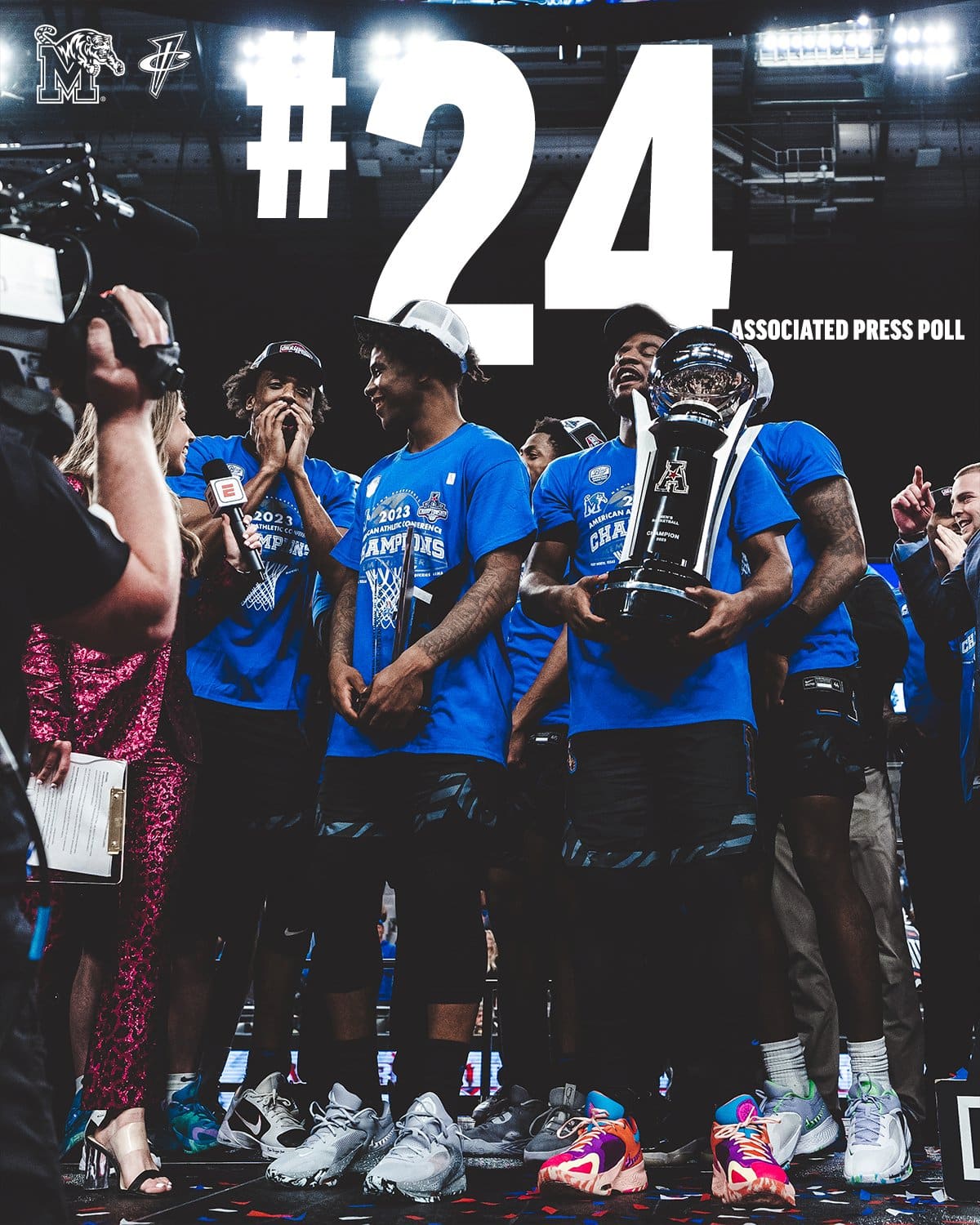 Featured image for “Memphis ranked No. 24 in final AP Top 25 Poll”
