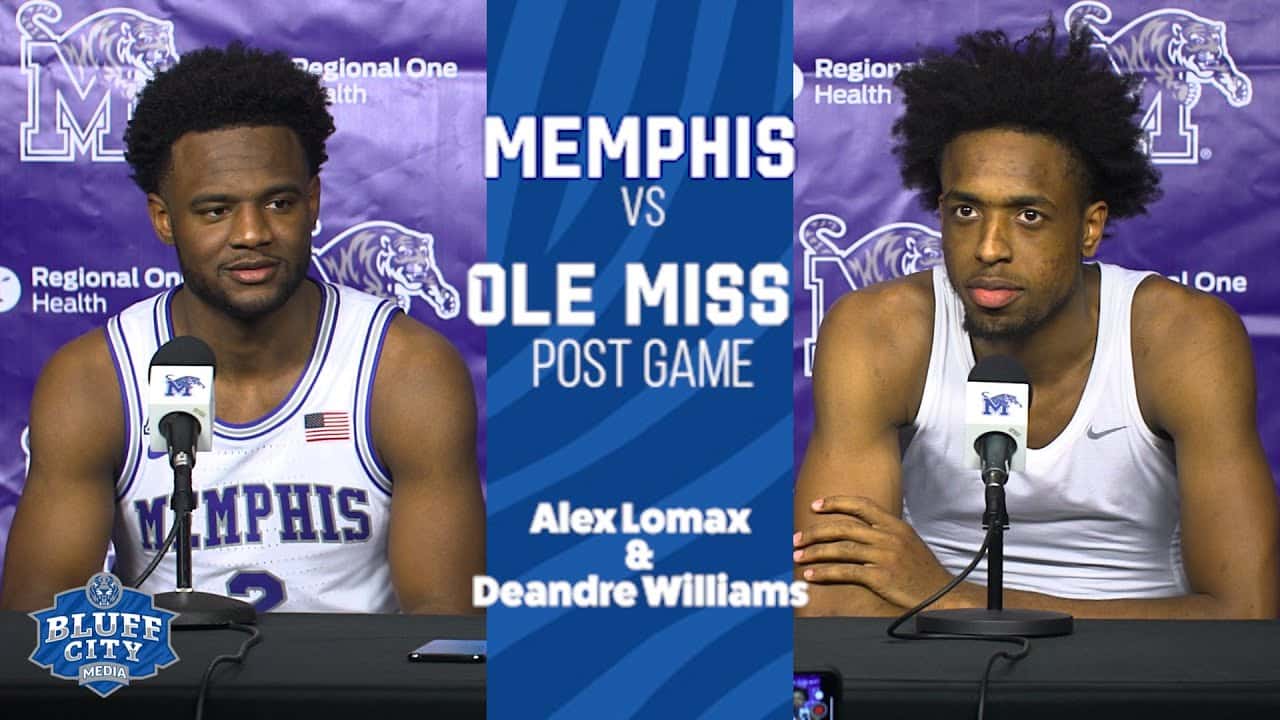 Featured image for “Memphis vs Ole Miss Post Game: Deandre Williams and Alex Lomax”