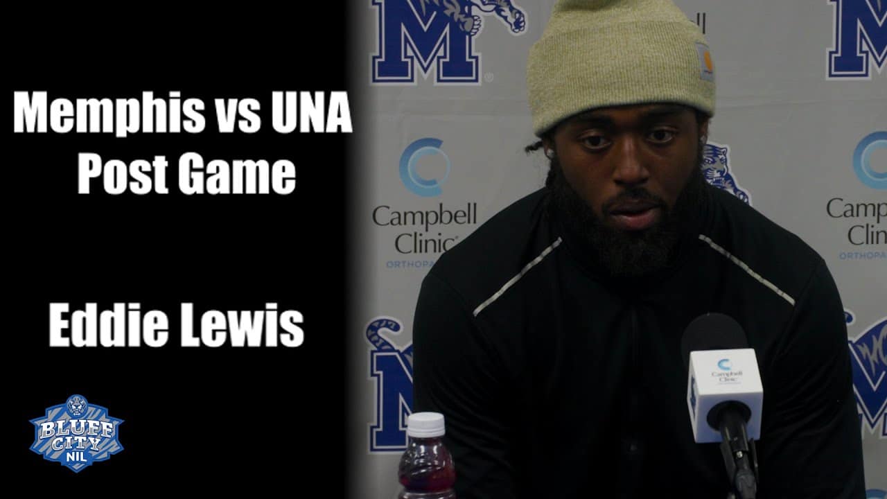 Featured image for “Memphis vs UNA Post Game: Wide Receiver Eddie Lewis”