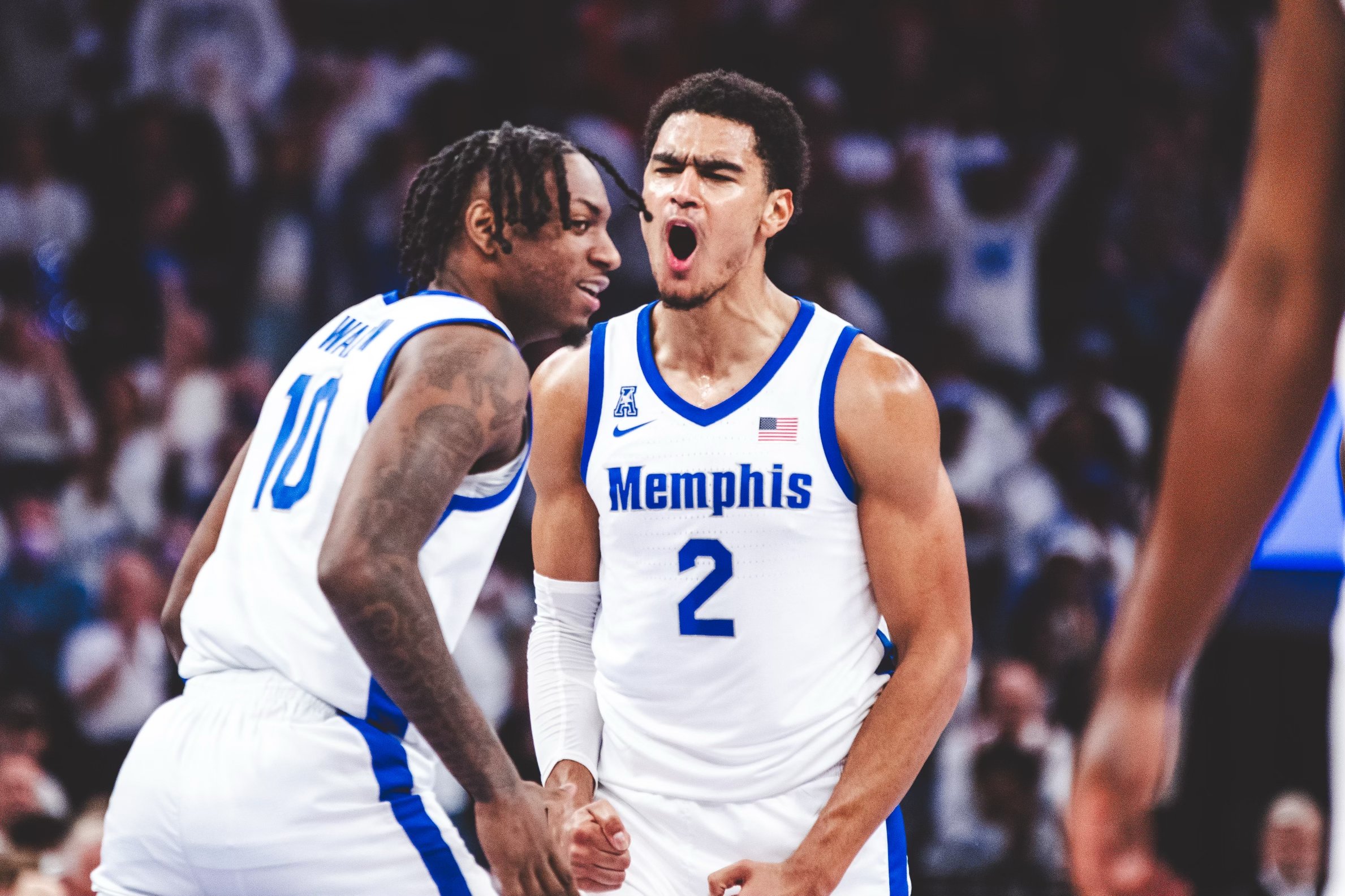 Featured image for “Memphis prevails over No. 13 Clemson in an epic in the FedEx Forum”