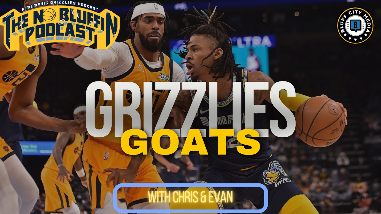 Featured image for “No Bluffin Podcast – Grizz GOATs| Zach Edey & Summer League, Top 10 Rap Albums All Time, Grizz GOATS”