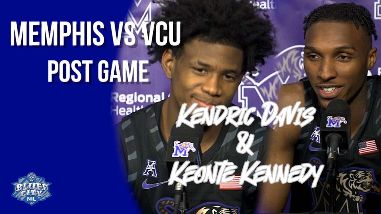 Featured image for “Memphis vs VCU Post Game: Kendric Davis and Keonte Kennedy”