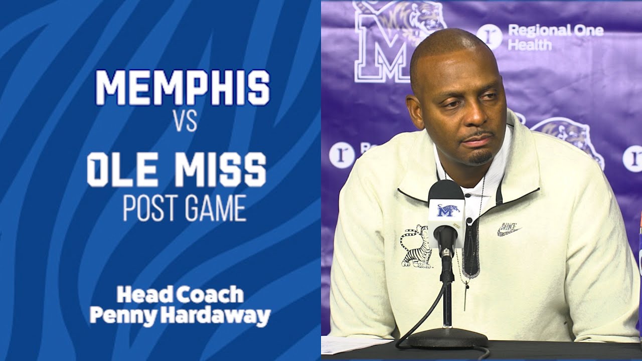 Featured image for “Memphis vs Ole Miss Post Game: Head Coach Penny Hardaway”