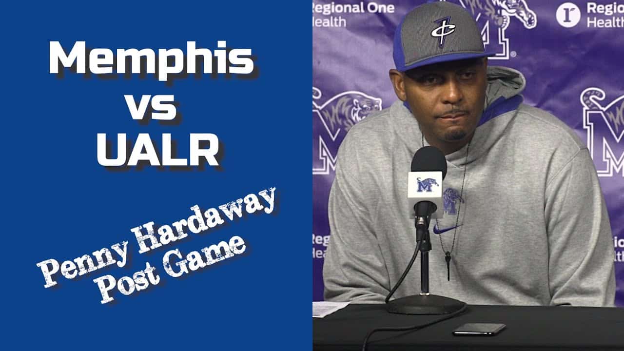 Featured image for “Memphis vs UALR Post Game: Head Coach Penny Hardaway”