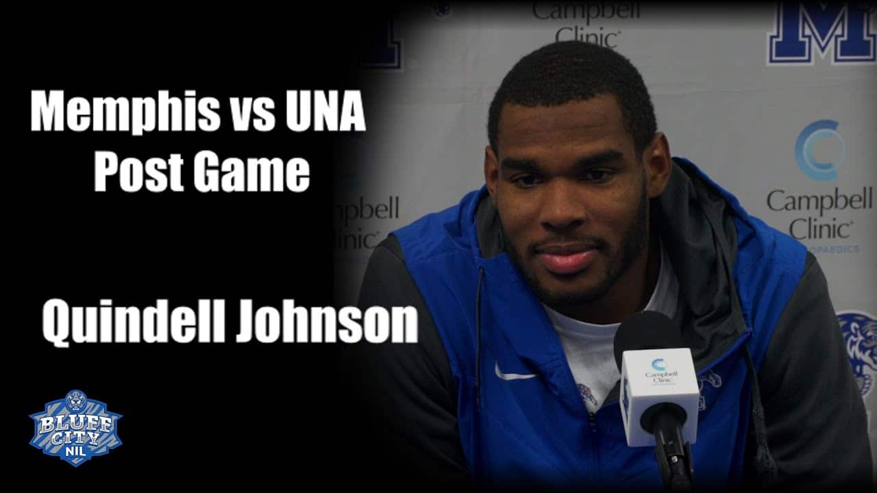 Featured image for “Memphis vs UNA Post Game: Senior DB Quindell Johnson”