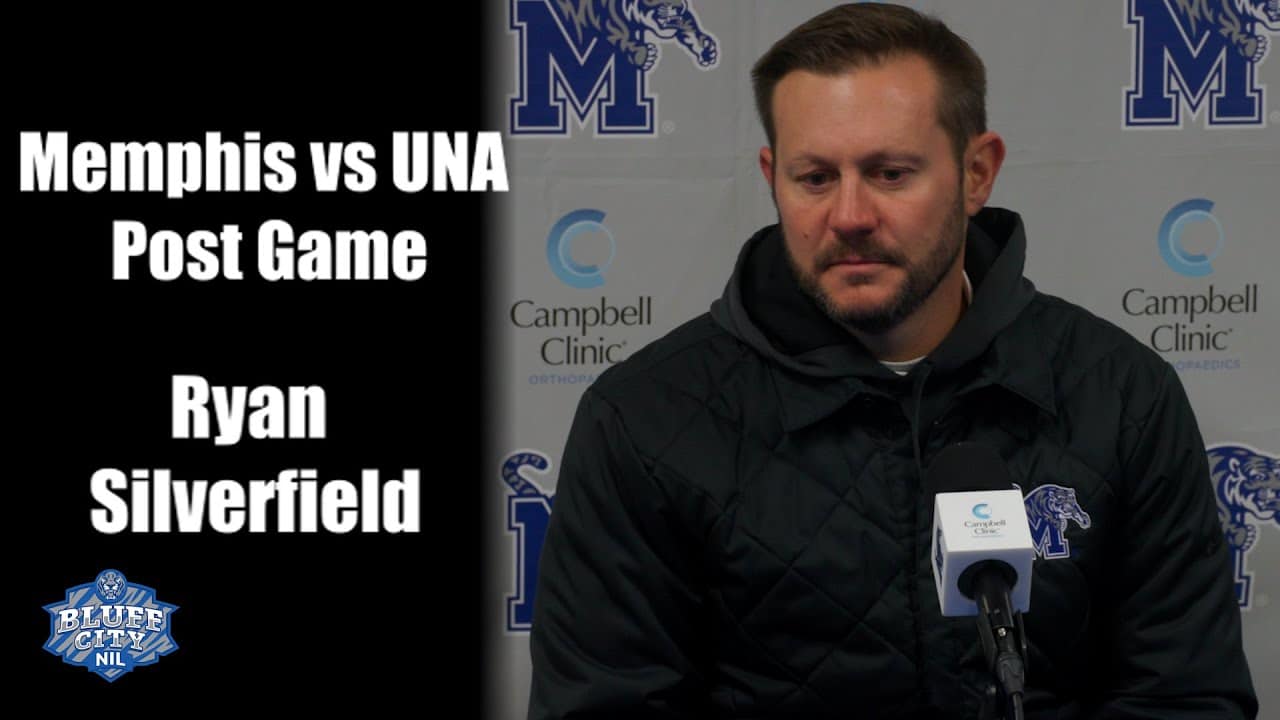 Featured image for “Memphis vs UNA Post Game: Head Coach Ryan Silverfield”