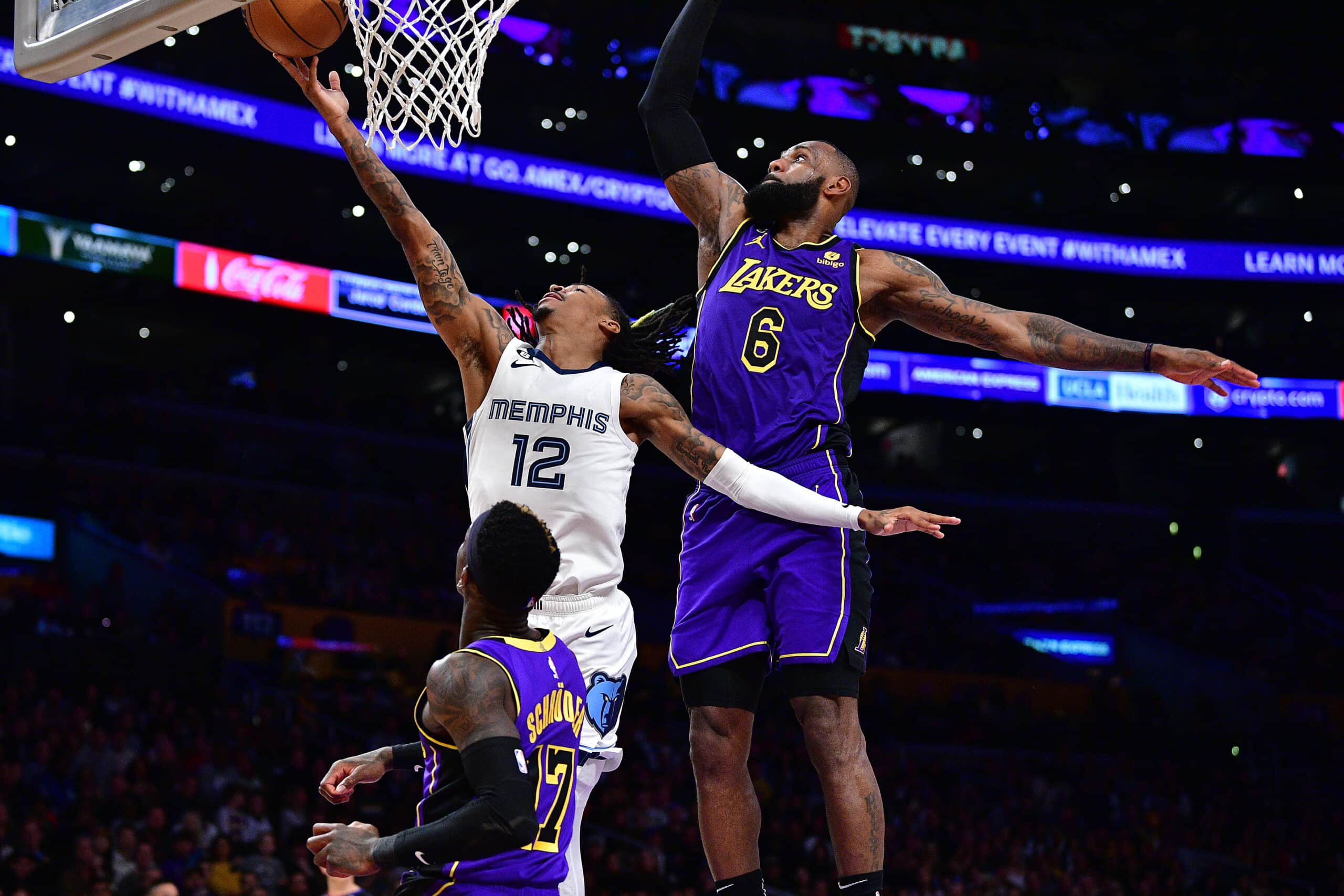 Featured image for “Quick Recap: Reaves, Hachimura help Lakers steal Game One, Morant exits with a wrist injury”
